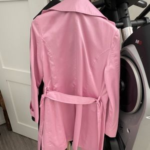 Blush pink trench coat